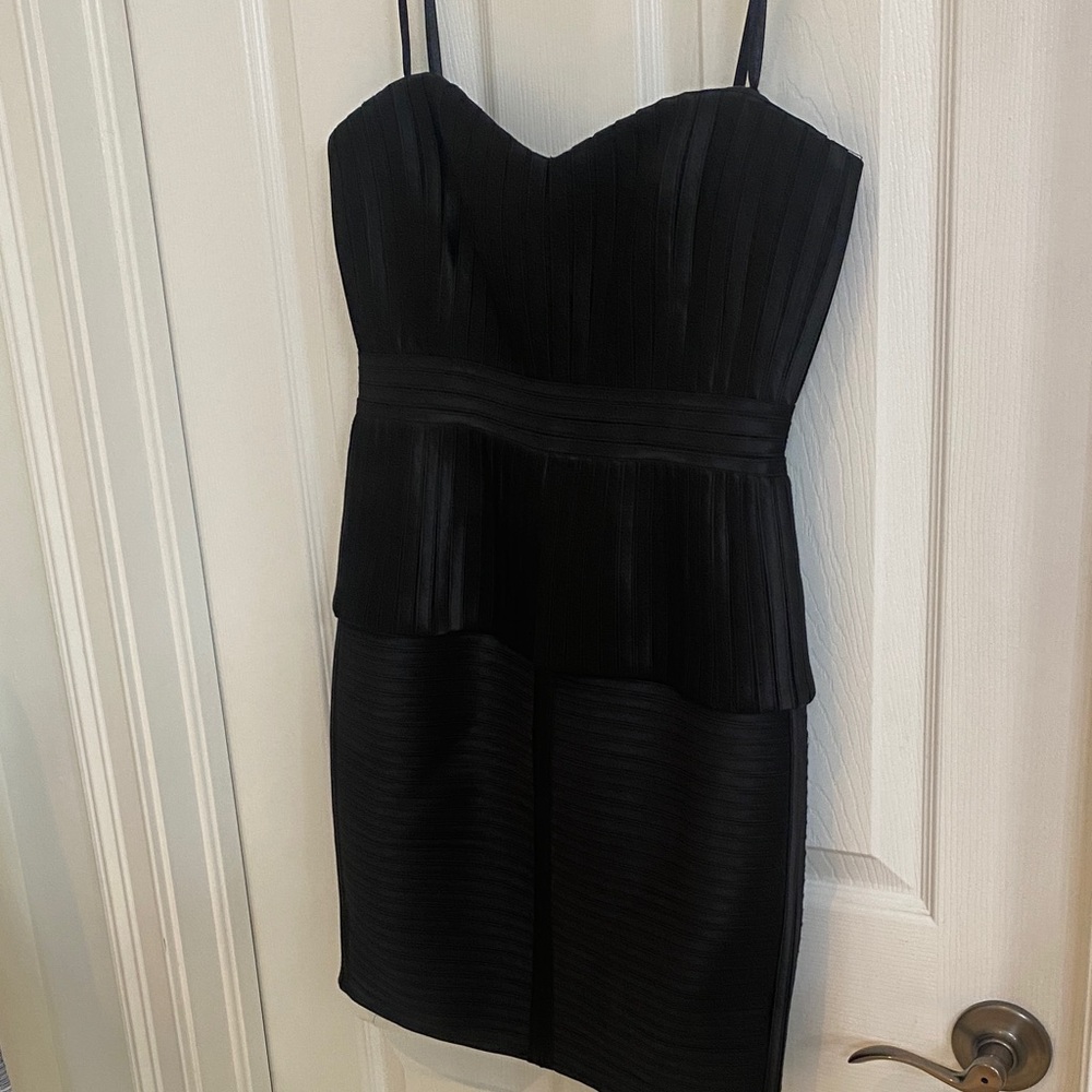 BCBGMaxAzria Black Strapless mini Dress